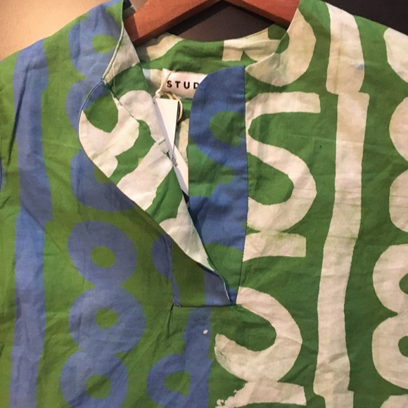 NWT Studio 189 handmade short sleeve top size S - Picture 4 of 10